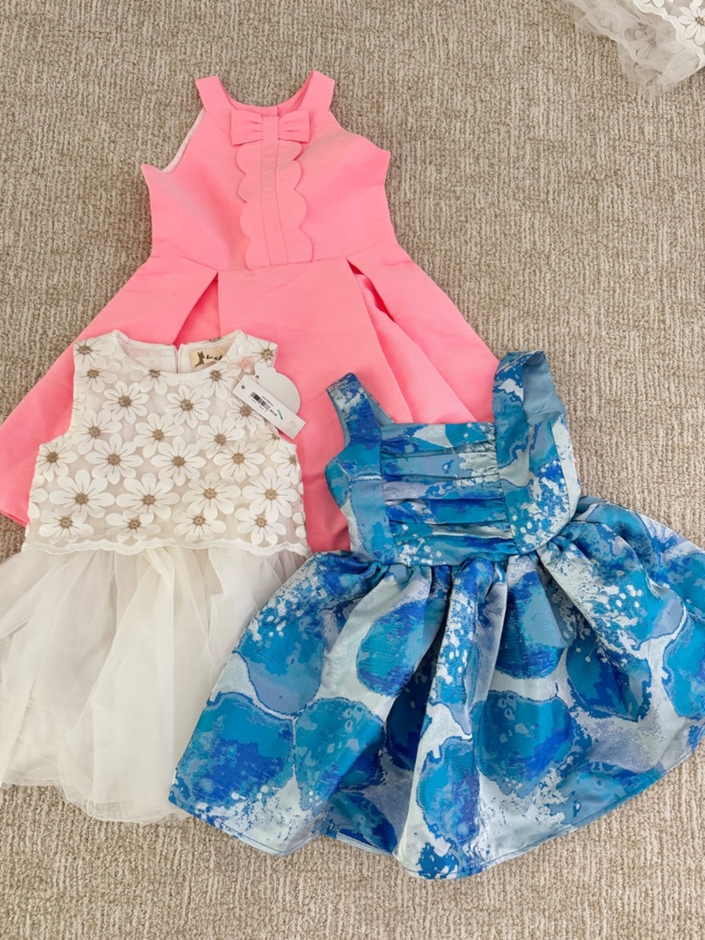 Multi brands include Janie and Jack, doe a deer, bundle Dresses